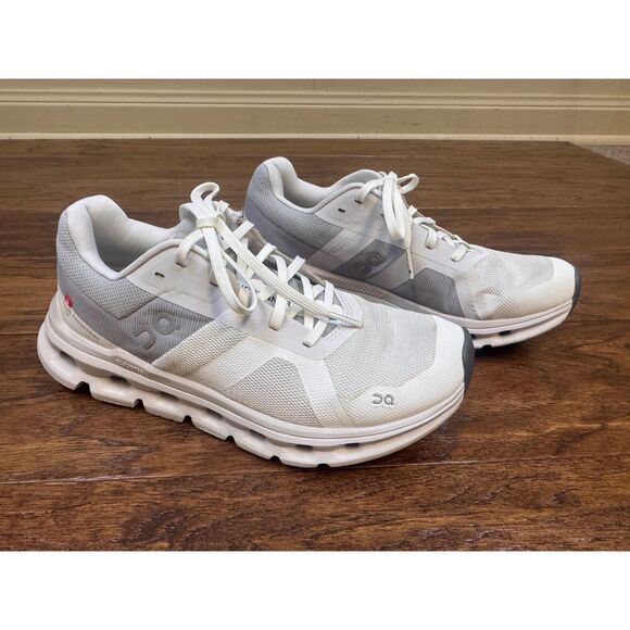 ON RUNNING ON CLOUD Cloudrunner White Frost CloudTec Cushioning, Supportive Sz 7 - Picture 1 of 9